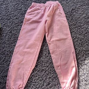 Pink brandy melville sweatpants